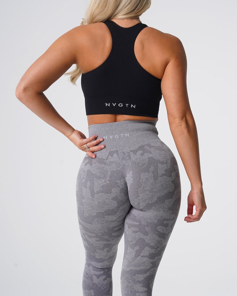 NVGTN Camo Seamless Leggings Gris | 906LRSCNQ