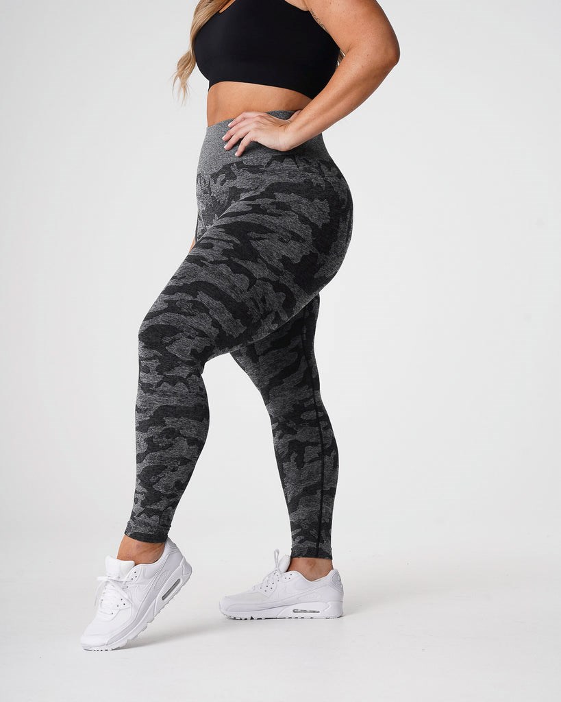 NVGTN Camo Seamless Leggings Negras | 813ZUTGPK