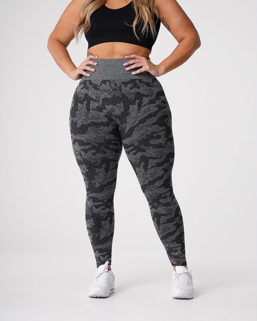 NVGTN Camo Seamless Leggings Negras | 813ZUTGPK