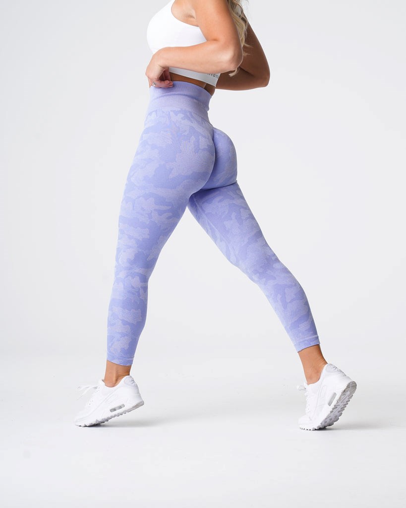 NVGTN Camo Seamless Leggings Periwinkle | 784NRJHZC