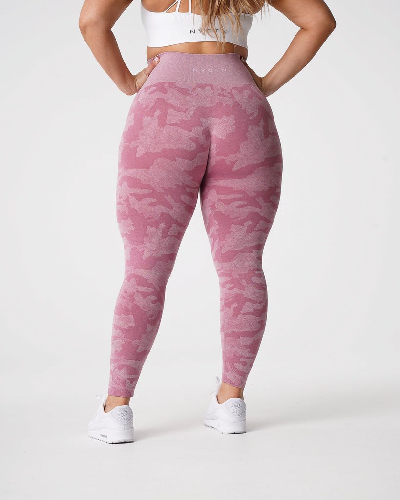 NVGTN Camo Seamless Leggings Rosas | 684KLTFGZ