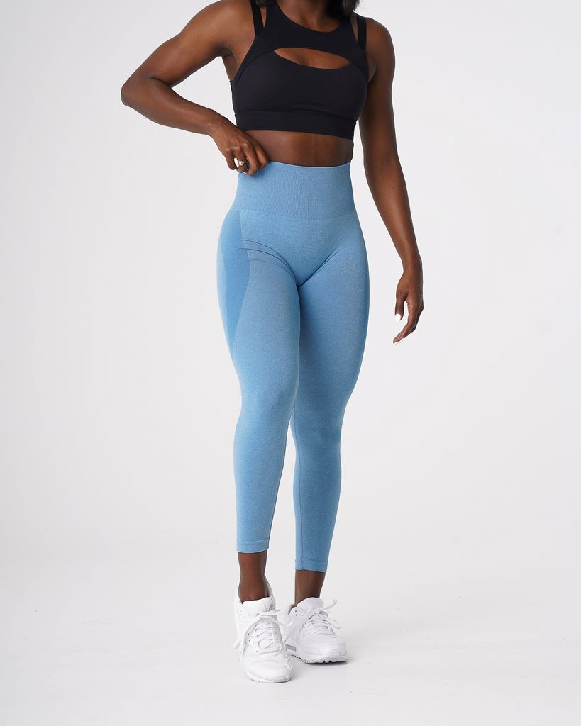 NVGTN Contour Seamless Leggings Azules | 042GERSCN