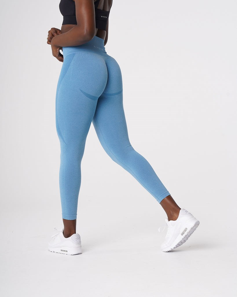 NVGTN Contour Seamless Leggings Azules | 042GERSCN