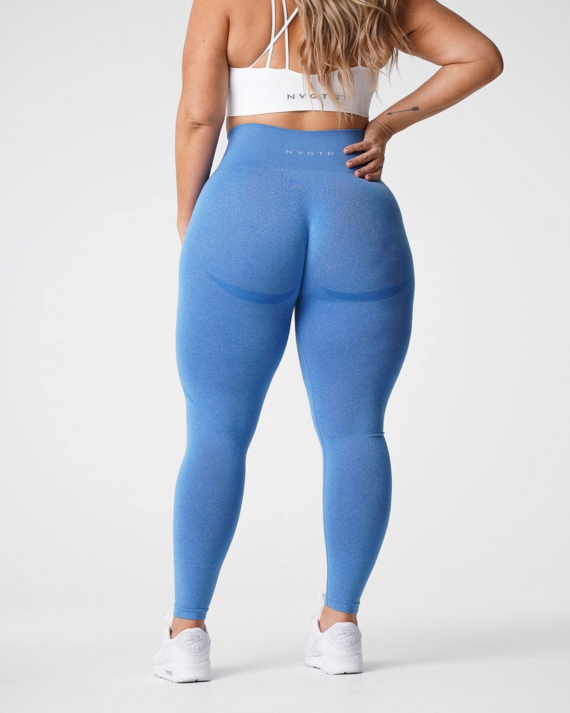 NVGTN Contour Seamless Leggings Azules | 456UHDRJT