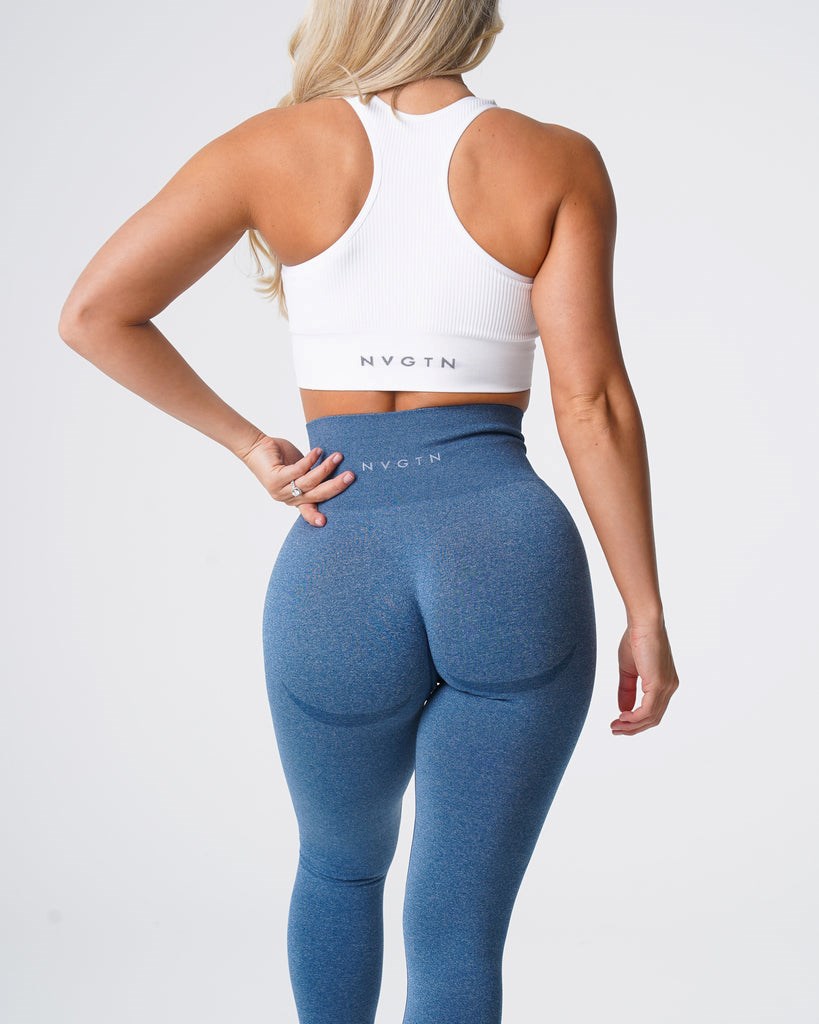 NVGTN Contour Seamless Leggings Azules | 765ASTMGU