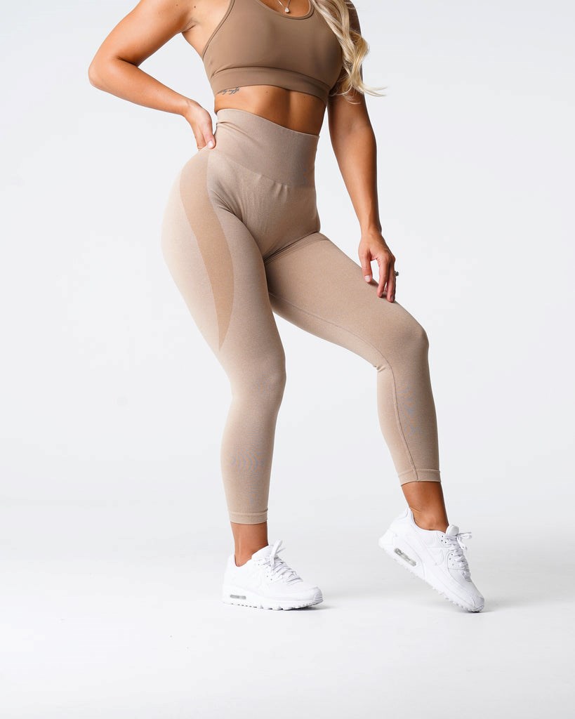 NVGTN Contour Seamless Leggings Beige | 824ZVDOPA