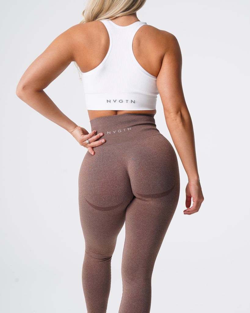 NVGTN Contour Seamless Leggings Cocoa | 149NTUKBZ