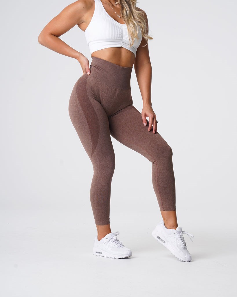 NVGTN Contour Seamless Leggings Cocoa | 149NTUKBZ