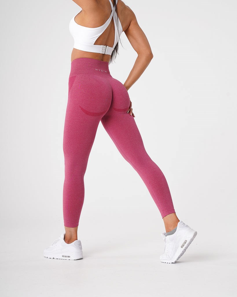 NVGTN Contour Seamless Leggings Crimson | 731QPRCNS