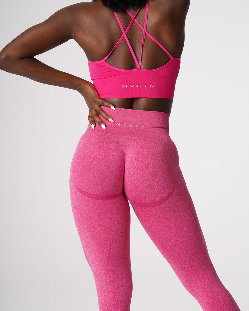 NVGTN Contour Seamless Leggings Fucsia | 637CRFHDK