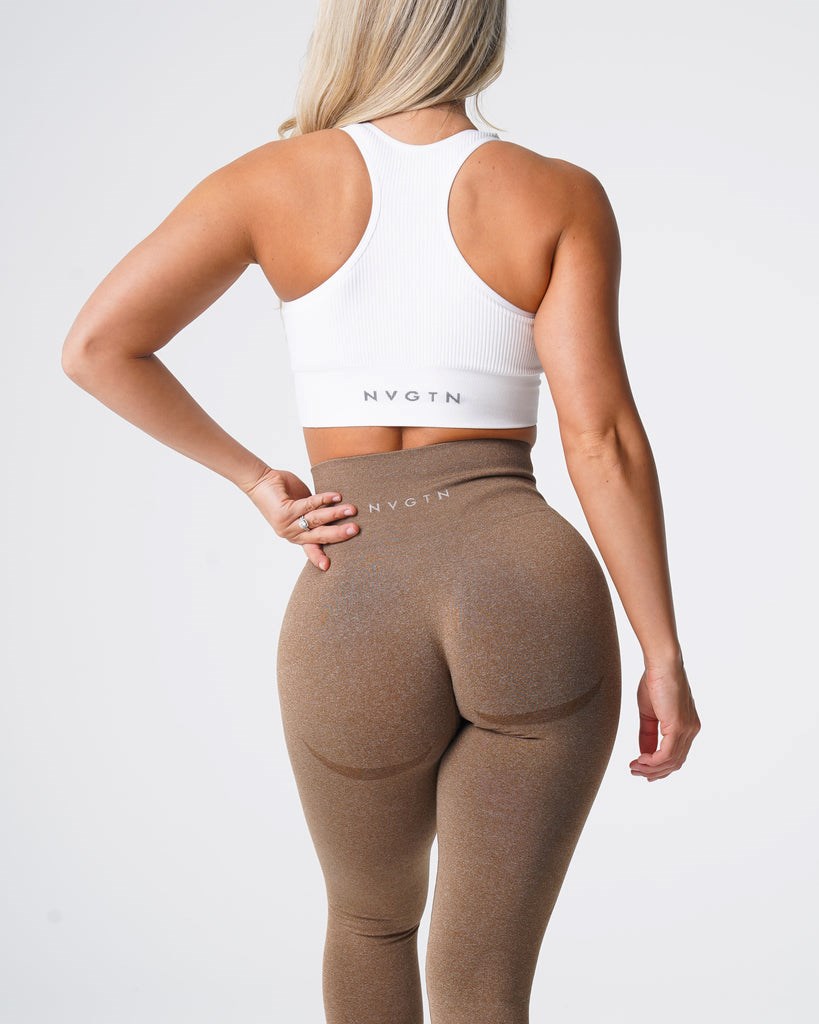 NVGTN Contour Seamless Leggings Mocha | 137YLGTMF