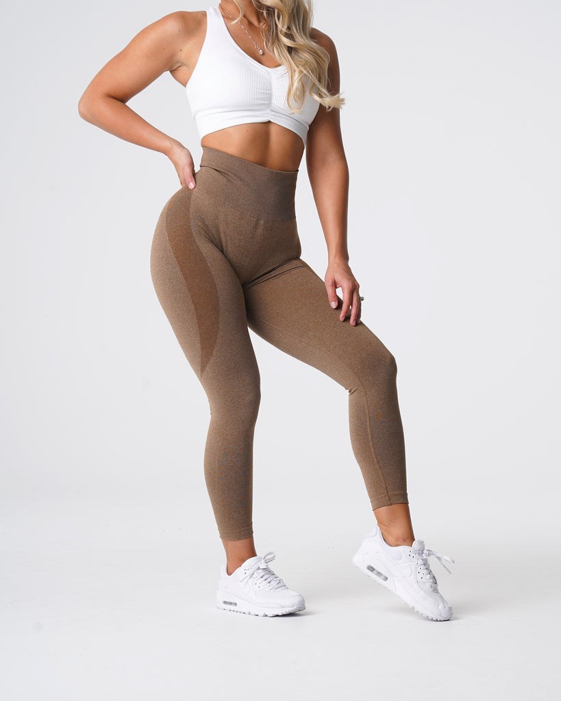 NVGTN Contour Seamless Leggings Mocha | 137YLGTMF