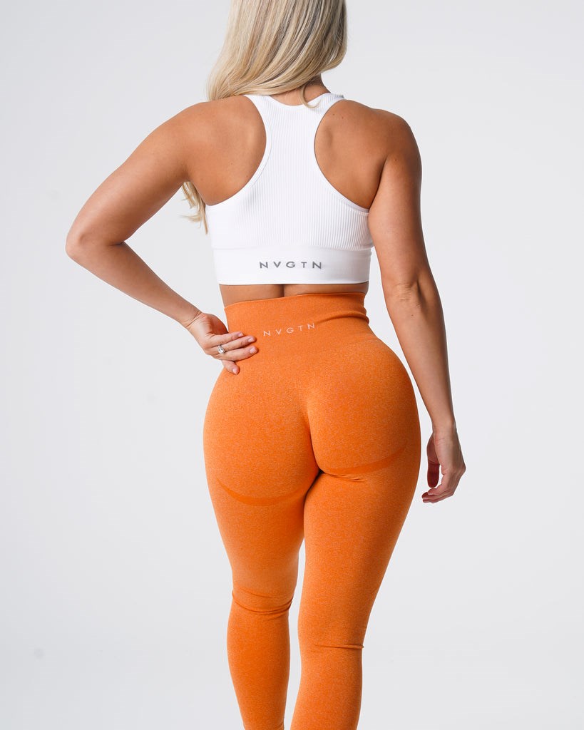 NVGTN Contour Seamless Leggings Naranjas | 523OAYLPT