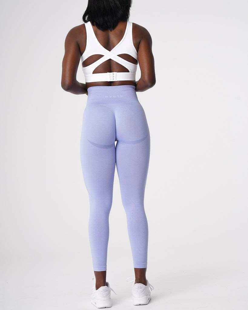 NVGTN Contour Seamless Leggings Periwinkle | 438NHDWMX