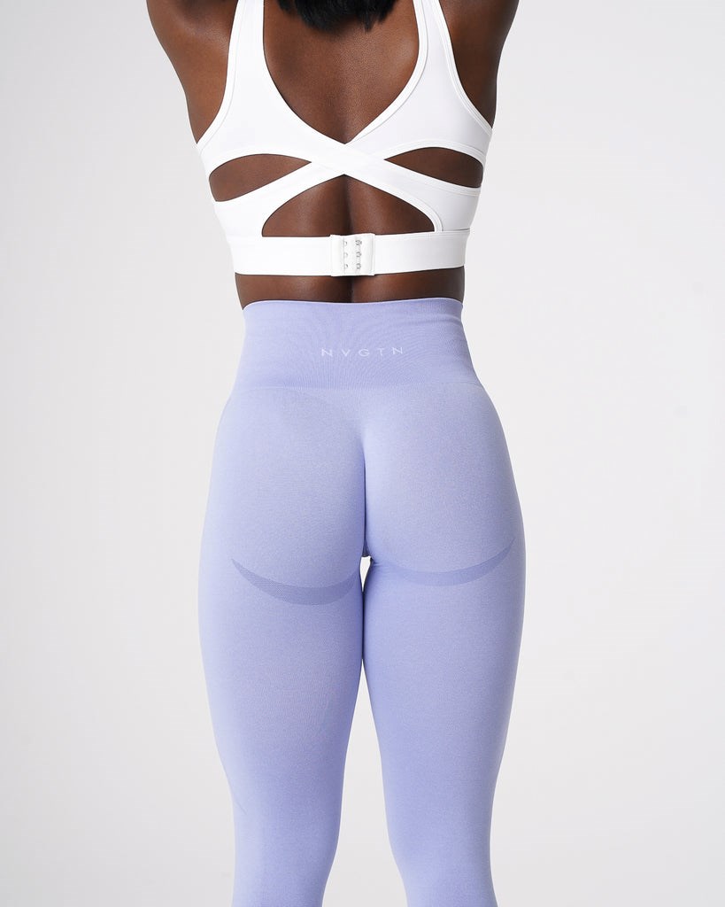 NVGTN Contour Seamless Leggings Periwinkle | 438NHDWMX