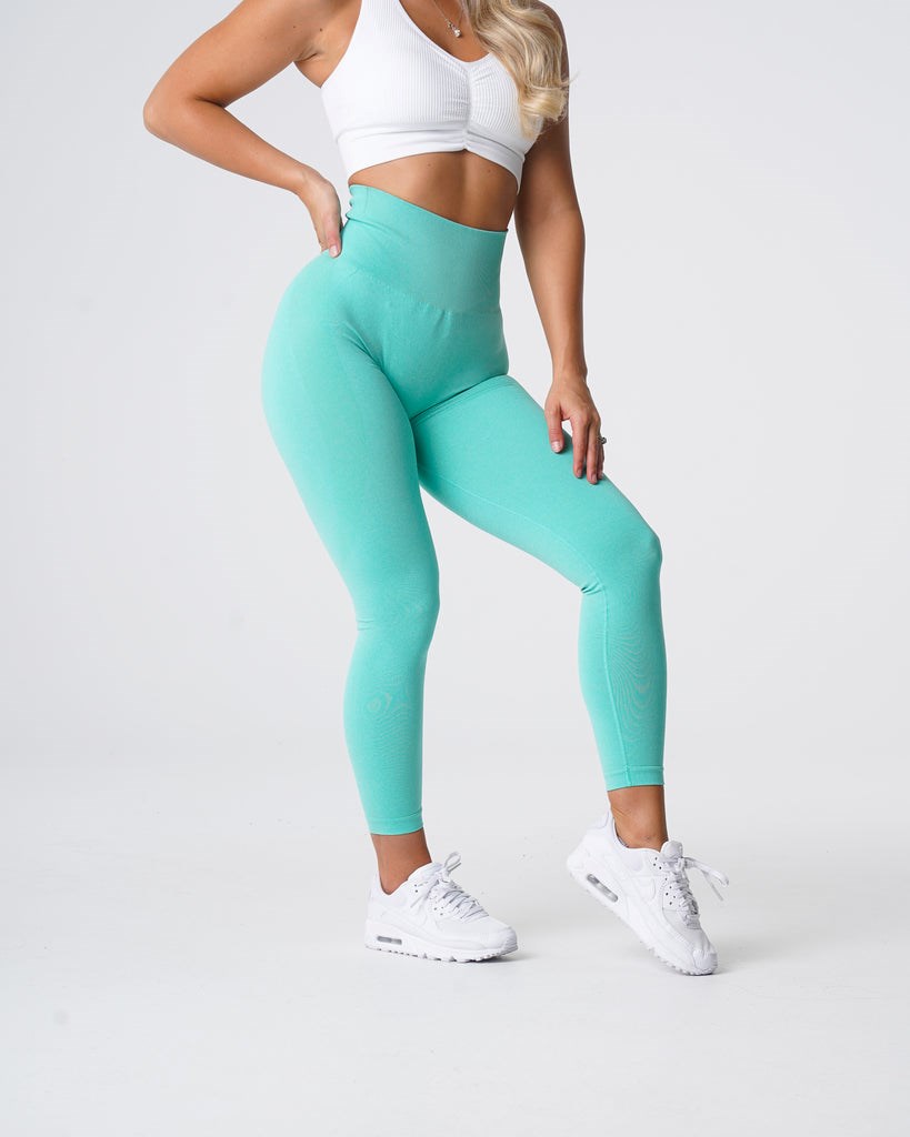 NVGTN Contour Seamless Leggings Verde Menta | 305DAUGKQ