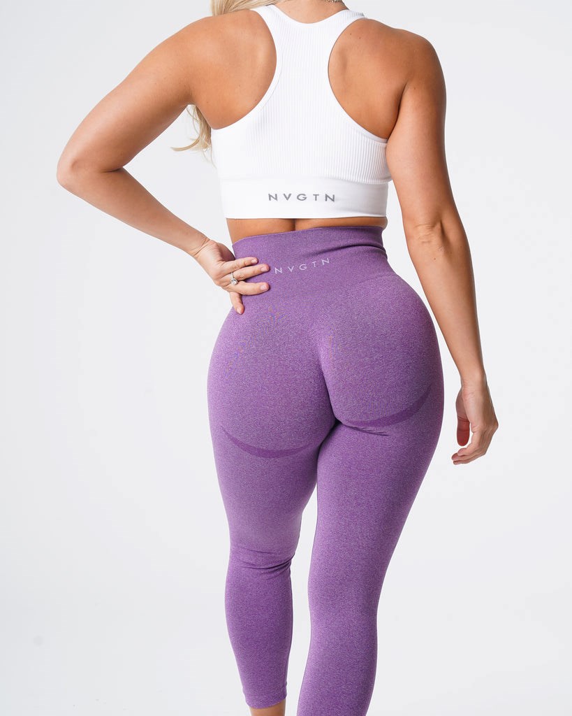 NVGTN Contour Seamless Leggings Violet | 769RXWOIL