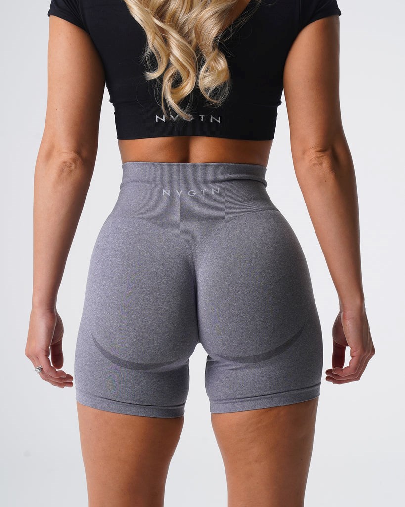 NVGTN Contour Seamless Shorts Gris | 508FTMEWG