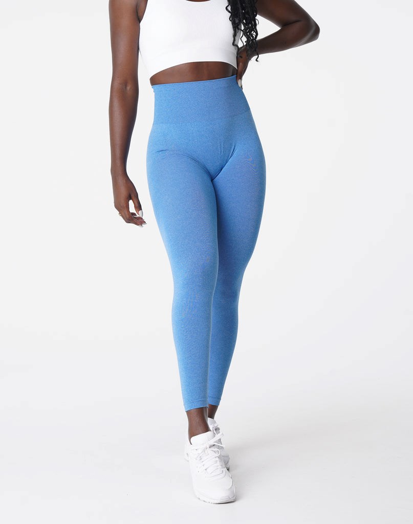 NVGTN Curve Seamless Leggings Azules | 680YGUIFM