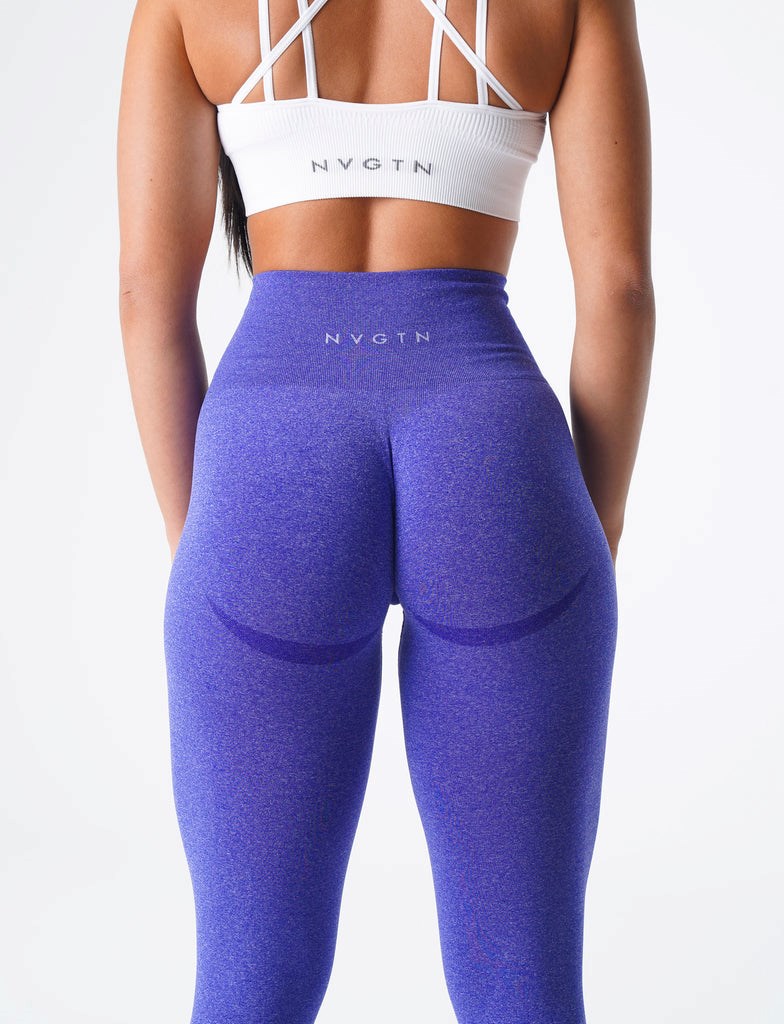 NVGTN Curve Seamless Leggings Azules | 915WRSUNE