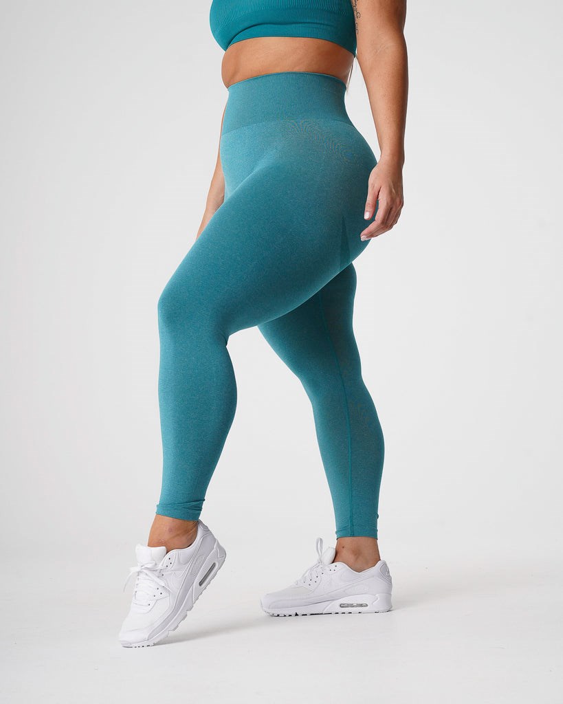 NVGTN Curve Seamless Leggings Teal | 581HAIGXU