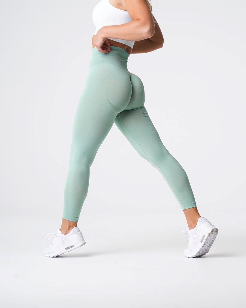 NVGTN Curve Seamless Leggings Verde | 346DMRYOA