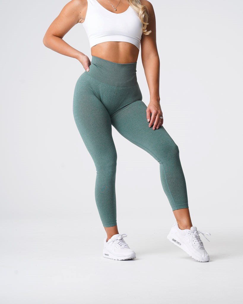 NVGTN Curve Seamless Leggings Verde | 753GWUKLP