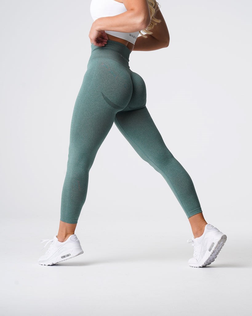 NVGTN Curve Seamless Leggings Verde | 753GWUKLP