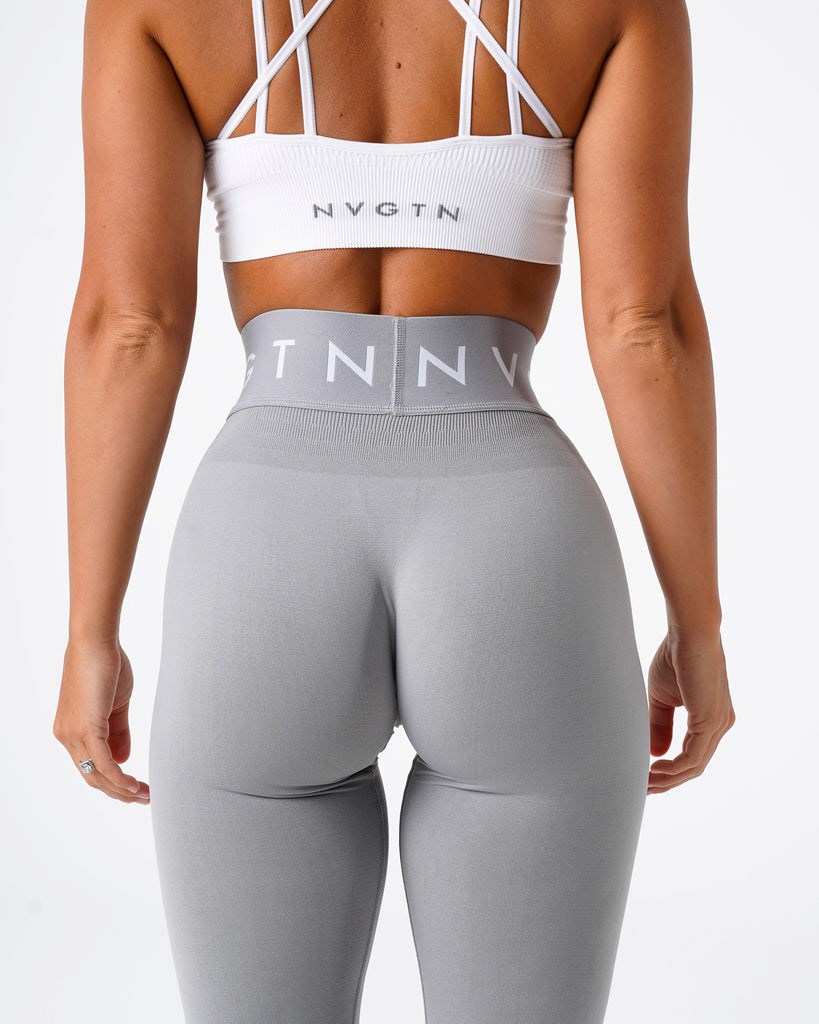 NVGTN Deporte Seamless Leggings Gris Claro | 683UTGXLB