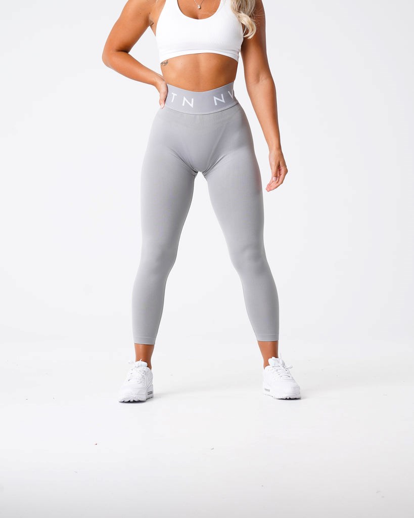 NVGTN Deporte Seamless Leggings Gris Claro | 683UTGXLB