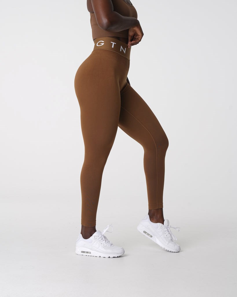 NVGTN Deporte Seamless Leggings Mocha | 584IXNQEW