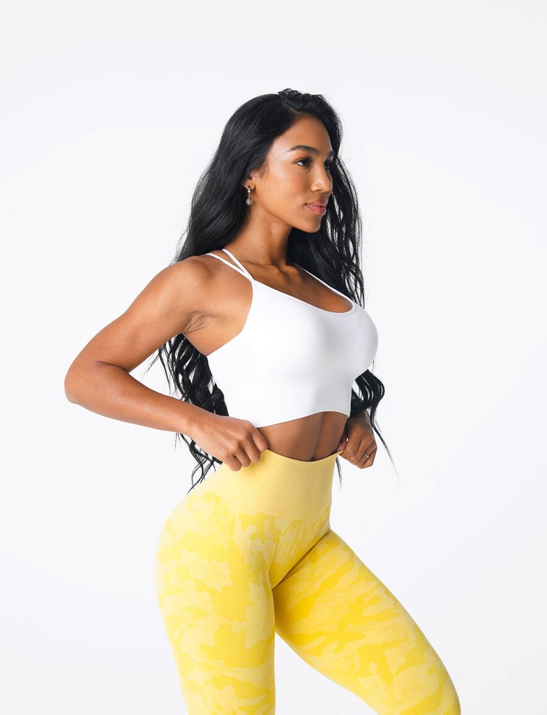 NVGTN Flourish Seamless Bra Blancas | 702DGTXFP