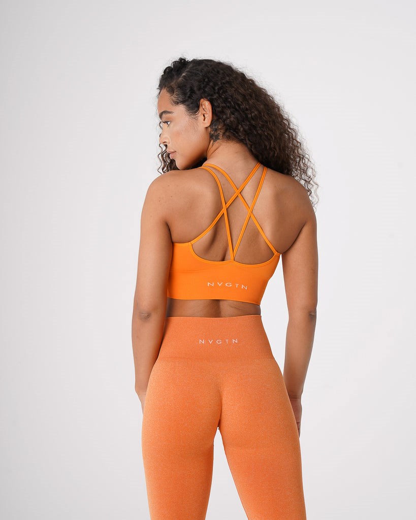 NVGTN Flourish Seamless Bra Clementine | 469IFWEPS