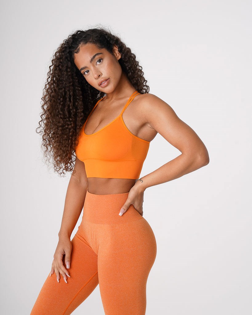 NVGTN Flourish Seamless Bra Clementine | 469IFWEPS