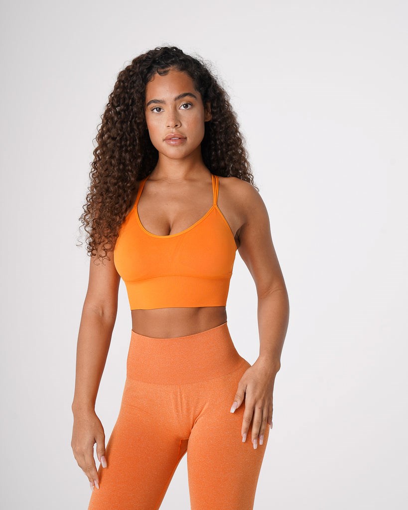 NVGTN Flourish Seamless Bra Clementine | 469IFWEPS