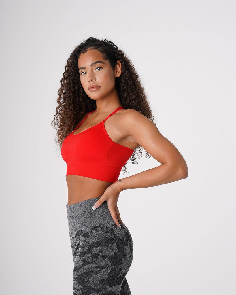 NVGTN Flourish Seamless Bra Scarlet | 274OASHZY