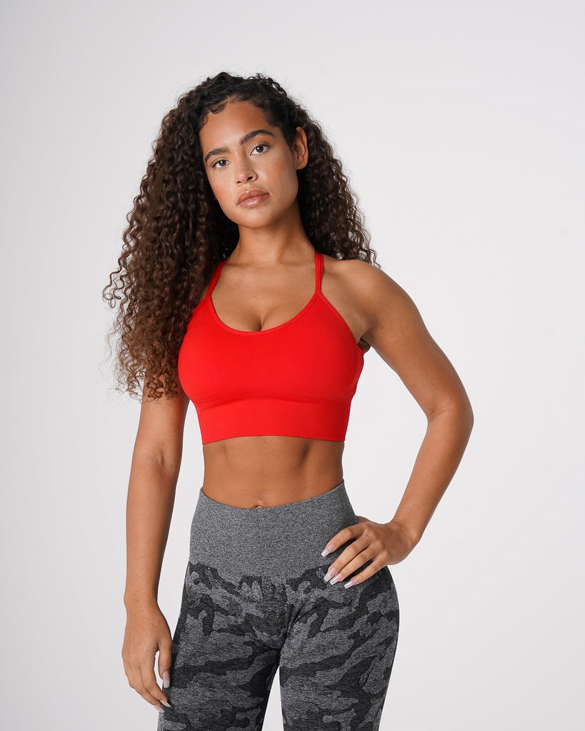 NVGTN Flourish Seamless Bra Scarlet | 274OASHZY