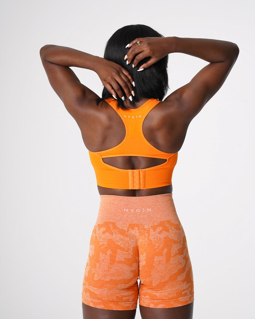 NVGTN Ignite Seamless Bra Tangerine | 503UHJQWN