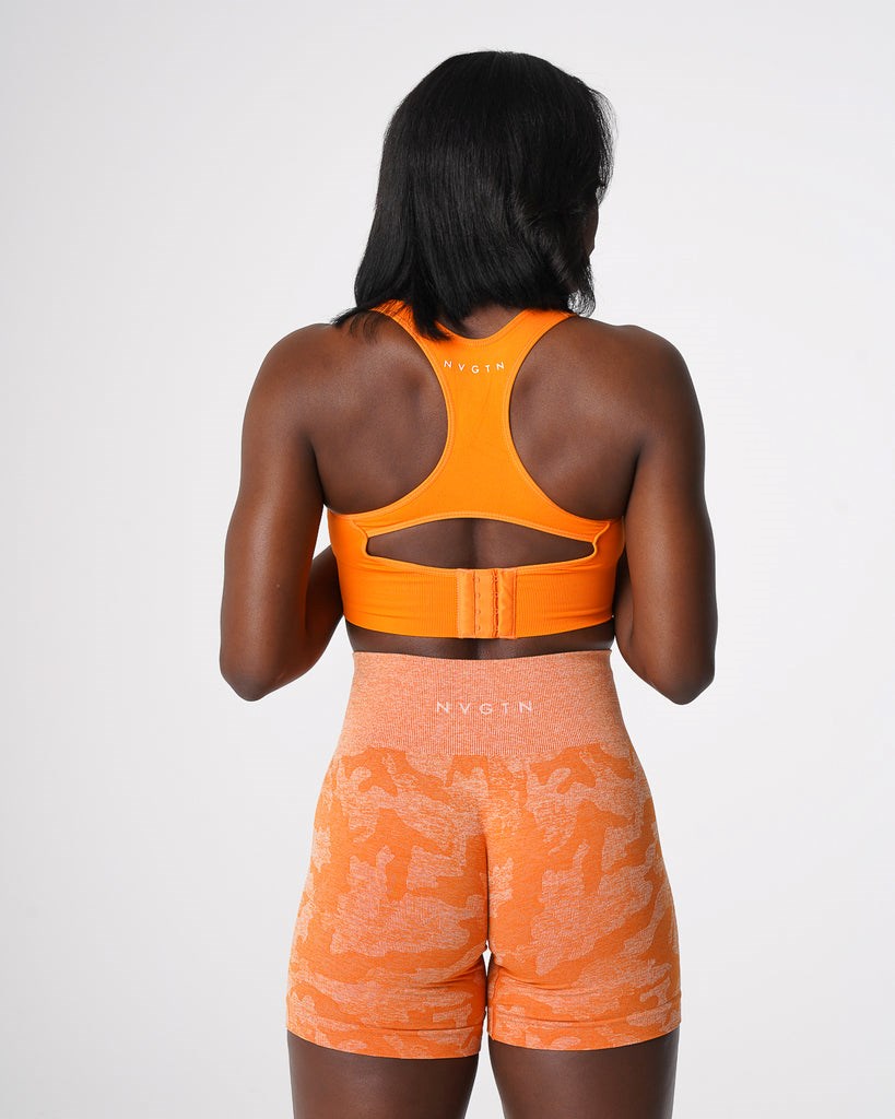 NVGTN Ignite Seamless Bra Tangerine | 503UHJQWN