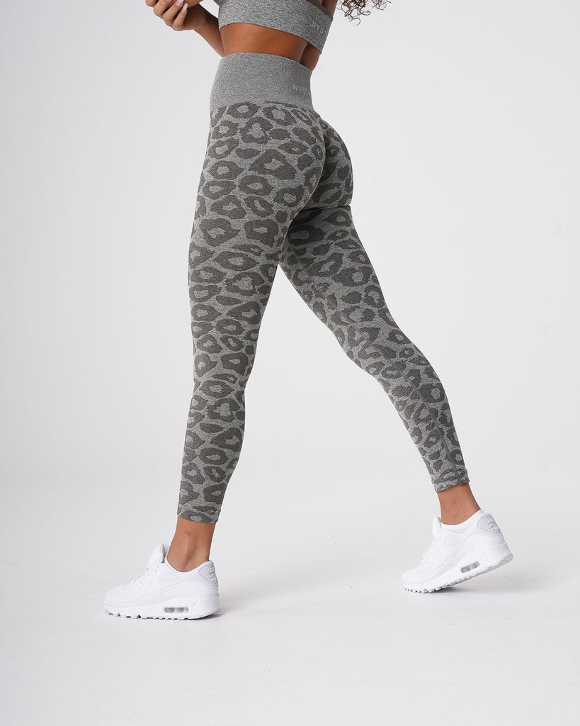 NVGTN Leopard Seamless Leggings Kaki Verde | 164IFGLBX