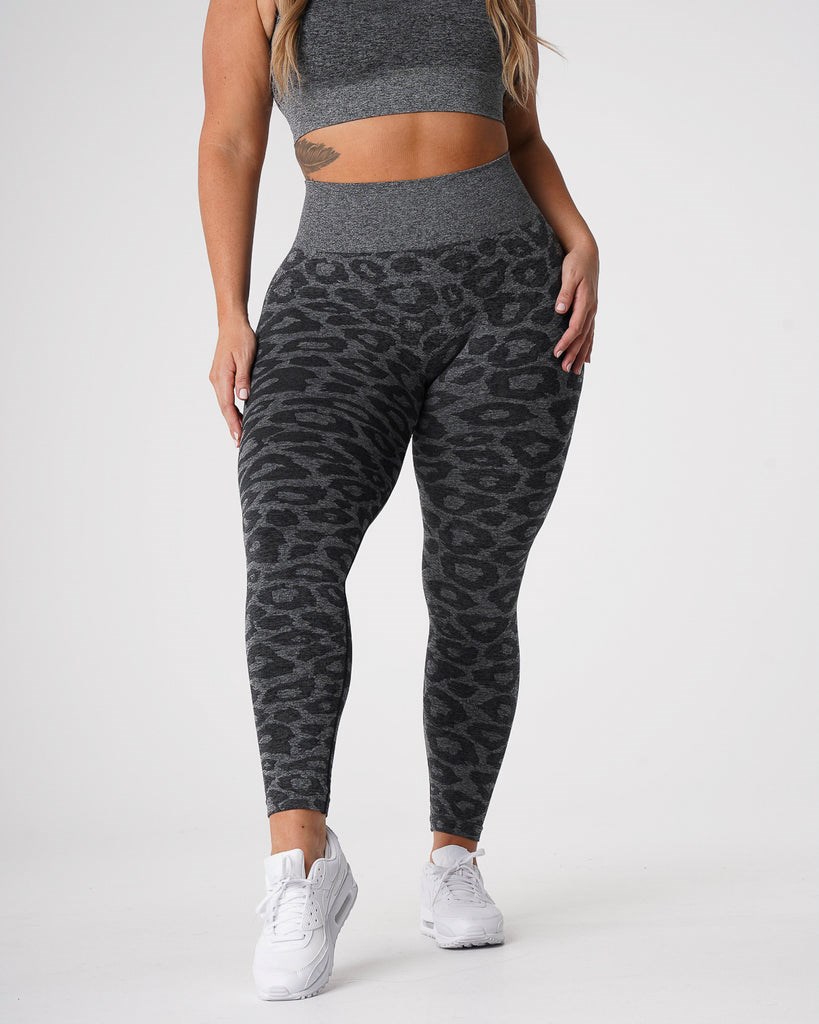 NVGTN Leopard Seamless Leggings Negras | 018WUQKIR