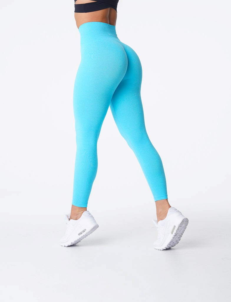 NVGTN NV Seamless Leggings Aqua | 267YQWEDT