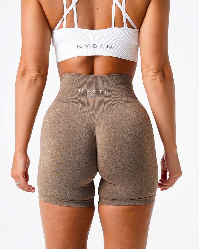 NVGTN Pro Seamless Shorts Mocha | 409YWCXOQ