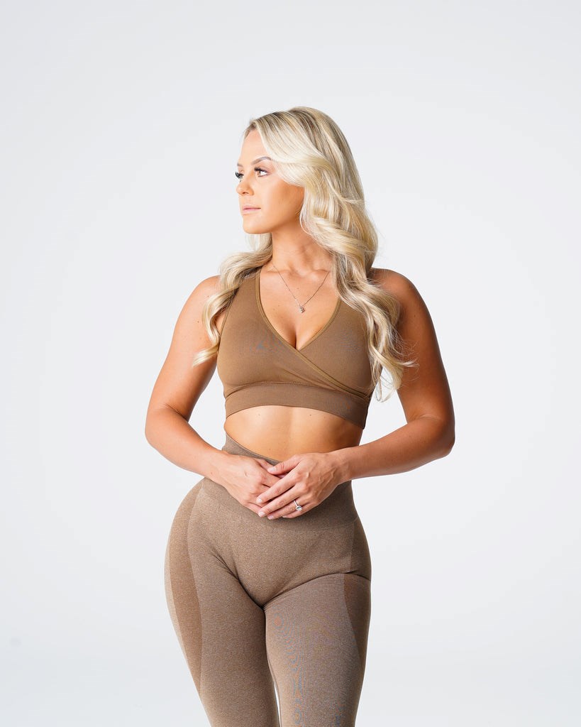 NVGTN Pursuit Seamless Bra Mocha | 620JPGKMU