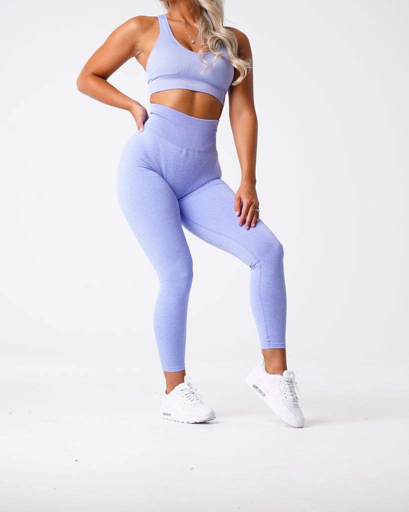 NVGTN Scrunch Seamless Leggings Periwinkle | 602JEHIYL