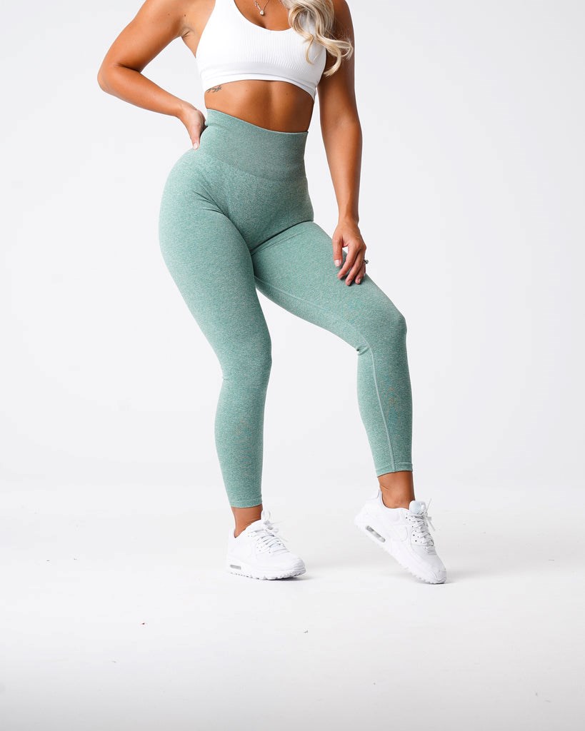 NVGTN Scrunch Seamless Leggings Verde | 892LYXEBZ