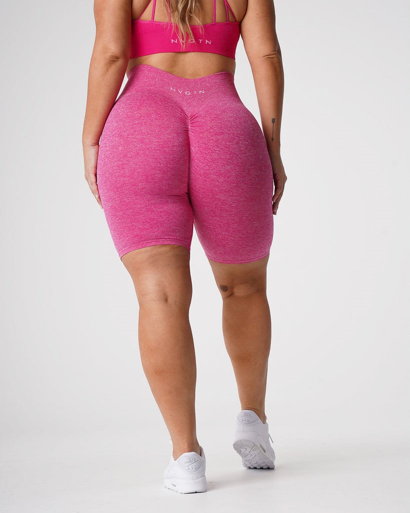 NVGTN Scrunch Seamless Shorts Fucsia | 069LGTNBQ