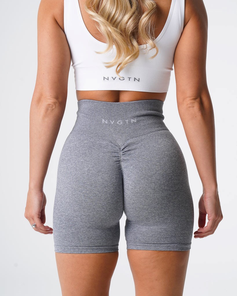 NVGTN Scrunch Seamless Shorts Gris | 730SQGMCP