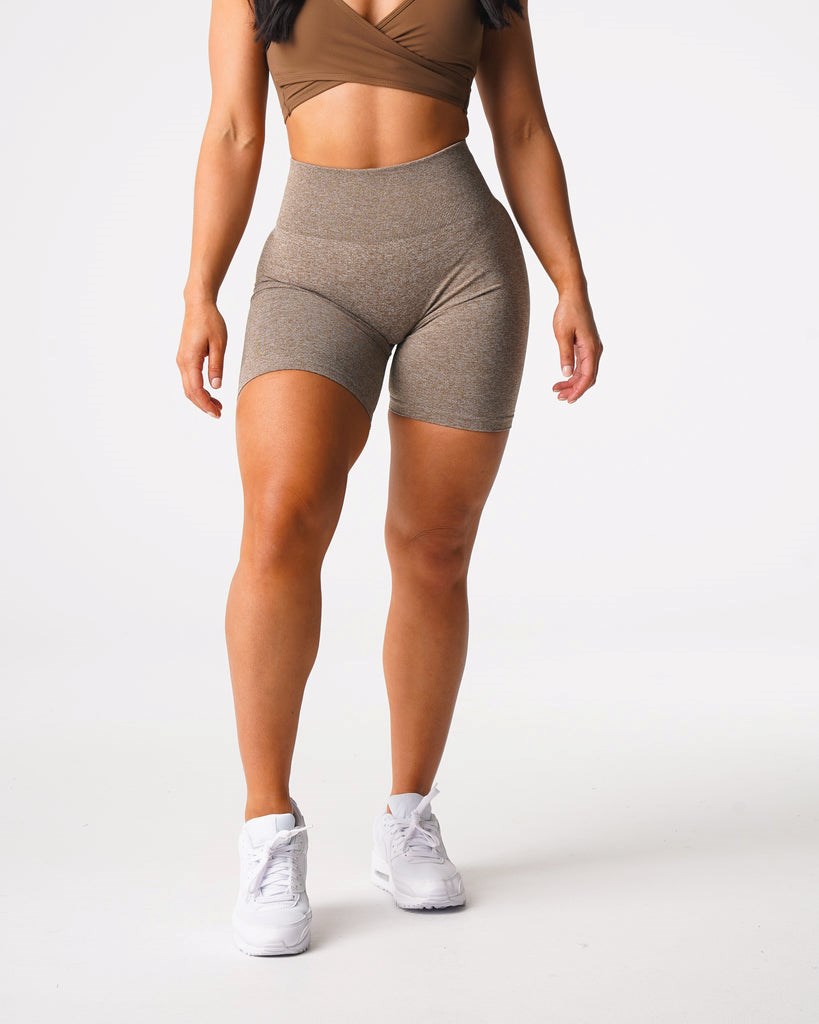 NVGTN Scrunch Seamless Shorts Mocha | 198IOJPYG