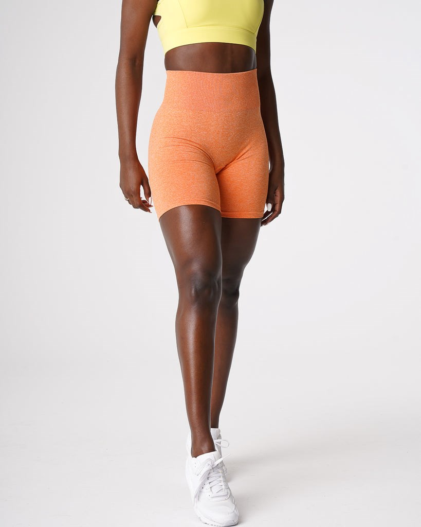 NVGTN Scrunch Seamless Shorts Naranjas | 037HXTWAC